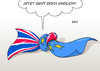 Cartoon: GB EU (small) by Erl tagged brexit,großbritannien,austritt,eu,zeitplan,umsetzung,streit,schwierigkeiten,uneinigkeit,verträge,modalitäten,verflechtung,handel,finanzen,reisefreiheit,flagge,verbundenheit,karikatur,erl