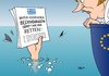 Cartoon: Griechenland (small) by Erl tagged griechenland,schulden,krise,eu,sparkurs,hilfpaket,rettungsschirm,hilfsgelder,wahl,abkehr,sparen,kehrtwende,bedingungen,bundeskanzlerin,angela,merkel