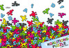 Cartoon: Koalitionspuzzle (small) by Erl tagged landtagswahlen,baden,württemberg,rheinland,pfalz,sachsen,anhalt,einzug,afd,koalition,regierungskoalition,komplikation,cdu,spd,grüne,linke,fdp,farben,schwarz,rot,grün,dunkelrot,gelb,hellblau,puzzle,teile,buchstaben,karikatur,erl