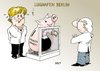 Cartoon: Kontrolle (small) by Erl tagged merkel schwarz gelb cdu csu fdp steuern steuergeschenk pleite schwindel flughafen kontrolle scanner