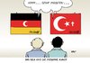 Cartoon: Kunst (small) by Erl tagged wulff,bundespräsident,deutschland,türkei,besuch,religion,islam,christentum,zugehörigkeit,ablehnung,religionsfreiheit,integration