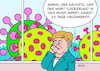 Cartoon: Merkel greift durch I (small) by Erl tagged politik,corona,virus,pandemie,covid19,maßnahmen,beschlüsse,bundeskanzlerin,angela,merkel,ministerpräsidentinnen,ministerpräsidenten,mpk,lockdown,notbremse,lockerungen,eingreifen,rüge,armin,laschet,hausarrest,karikatur,erl