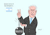 Cartoon: Netanjahu (small) by Erl tagged politik,wahl,israel,parlamentswahl,knesset,wahlsieger,benjamin,bibi,netanjahu,anklage,verdacht,korruption,bürde,regierungsbildung,karikatur,erl