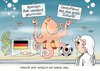 Cartoon: Orakel Paul (small) by Erl tagged fußball wm halbfinale deutschland spanien verdient gewonnen zukunft orakel paul krake tintenfisch vorhersage