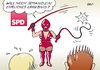 Cartoon: SPD-Wahlen (small) by Erl tagged spd,parteitag,wahl,vorstand,vorsitz,abstrafung,ehrlich,ergebnis,bestrafung,domina,sado,maso,sm,peitsche,gerte,koalitionsverhandlungen,schwarz,rot,cdu,csu