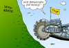 Cartoon: TTIP (small) by Erl tagged ttip,freihandelsabkommen,usa,eu,verhandlungen,geheim,scheidsgerichteschadensersatz,forderungen,investoren,gesetzte,demokratie,aushöhlung,geld,kohle,braunkohlebagger