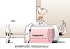 Cartoon: Unglückliches Erscheinungsbild (small) by Erl tagged h1n1 schweinegrippe impfung kommunikation image verunsicherung