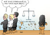 Cartoon: Zschäpe-Anwälte (small) by Erl tagged beate,zschäpe,prozess,nsu,morde,rechtsextremismus,rechtsterrorismus,anwalt,verteidiger,pflichtverteidiger,mandat,entbindung,gericht,recht,karikatur,erl