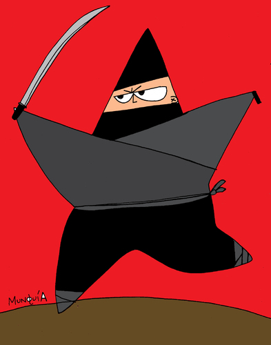 Ninja Star Cartoon