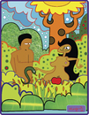 Cartoon: adam y eva (small) by Munguia tagged adam eve eva paradise snake genesis love sex apple forbiden fruit