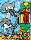 Cartoon: quijote de la mancha (small) by Munguia tagged quijote mancha painter munguia