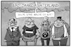 Cartoon: 150 Jahre Vaterland (small) by Kostas Koufogiorgos tagged karikatur,koufogiorgos,illustration,cartoon,reichsgründung,bismarck,reichsbürger,identitäre,afd,hutbürger,extremismus,rechtsextremismus,vaterland,geschichte,vater,sohn