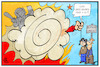 Cartoon: Argentinische Krawalle (small) by Kostas Koufogiorgos tagged karikatur,koufogiorgos,illustration,cartoon,g20,fussball,argentinien,buenos,aires,copa,libertadores,polizei,gewalt