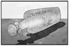 Cartoon: Ausgangssperre (small) by Kostas Koufogiorgos tagged karikatur,koufogiorgos,illustration,cartoon,ausgangssperre,flasche,deckel,corona,party,unvernunft,pandemie,eingeschlossen