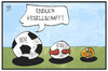 Cartoon: Ballsport (small) by Kostas Koufogiorgos tagged karikatur,koufogiorgos,illustration,cartoon,ball,sport,fussball,handball,tennis,tennisball,australian,open,wm,em,meisterschaft,gesellschaft