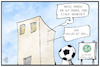 Cartoon: DFB ohne Keller (small) by Kostas Koufogiorgos tagged karikatur,koufogiorgos,illustration,cartoon,dfb,fussball,sport,bund,keller,haus,rücktritt