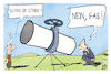Cartoon: Die Suche nach Gas (small) by Kostas Koufogiorgos tagged karikatur,koufogiorgos,scholz,teleskop,pipeline,gas,sterne,energie