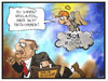 Cartoon: Erdogan in Deutschland (small) by Kostas Koufogiorgos tagged karikatur,koufogiorgos,illustration,cartoon,erdogan,türkei,deutschland,wahlkampf,soma,bergmann,kumpel,engel,toter,politik