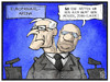 Cartoon: Europawahl-Arena (small) by Kostas Koufogiorgos tagged karikatur,koufogiorgos,illustration,cartoon,schulz,juncker,wahlarena,europawahl,spitzenkandidat,einigkeit,wahl,politik