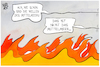 Cartoon: Feuer im Mittelmeerraum (small) by Kostas Koufogiorgos tagged karikatur,koufogiorgos,feuer,mittelmeer,urlaub,wellen,waldbrand