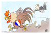 Cartoon: Frankreich in Wut (small) by Kostas Koufogiorgos tagged karikatur,koufogiorgos,frankreich,hahn,macron,unruhen