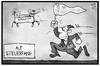 Cartoon: G20-Steuerfahnung (small) by Kostas Koufogiorgos tagged karikatur,koufogiorgos,illustration,cartoon,steuerflucht,g20,amazon,drohne,fangen,fang,wirtschaft,konzern,steuerfahndung