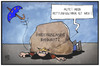 Cartoon: Griechenlands Bankrott (small) by Kostas Koufogiorgos tagged karikatur,koufogiorgos,illustration,cartoon,griechenland,bankrott,schuldenkrise,europa,rettungsschirm,schutzschirm,last,stein,grieche,politik