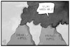 Cartoon: GroKo-Gipfel (small) by Kostas Koufogiorgos tagged karikatur,koufogiorgos,illustration,cartoon,groko,gipfel,diesel,rauch,qualmumwelt,feinstaub,regierungsbildung,regierungskrise