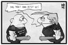 Cartoon: Haarige Rechtspopulisten (small) by Kostas Koufogiorgos tagged karikatur,koufogiorgos,illustration,cartoon,rechtspopulisten,extremisten,perücke,frsiur,trump,mode,besorgter,bürger,schläger,trend