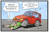Cartoon: Handy am Steuer (small) by Kostas Koufogiorgos tagged karikatur,koufogiorgos,illustration,cartoon,handy,auto,autofahrer,verkehr,unfall,sms,smartphone,strasse,fussgänger