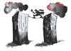 Cartoon: Jahrestag 11. September (small) by Kostas Koufogiorgos tagged 11,september11,wtc,twin,towers,world,trade,center,terrorismus,anschlag,jahrestag,tuerme,karikatur,kostas,koufogiorgos