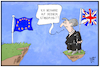 Cartoon: Kein Exit vom Brexit (small) by Kostas Koufogiorgos tagged karikatur,koufogiorgos,illustration,cartoon,brexit,exit,may,europa,eu,standpunkt,position,abgrund