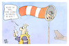 Cartoon: Klimaaktivisten (small) by Kostas Koufogiorgos tagged karikatur,koufogiorgos,klimakleber,aktivisten,flughafen,landebahn,windsack,sicherheit