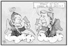 Cartoon: Kritik an Nahles (small) by Kostas Koufogiorgos tagged karikatur,koufogiorgos,illustration,cartoon,nahles,schmidt,brandt,spd,sozialdemokraten,himmel,wolke,paradies,blitz,ärger,kritik,partei,politik