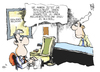 Cartoon: Meldegesetz (small) by Kostas Koufogiorgos tagged meldegesetz,datenschutz,spam,filter,meldebehörde,adressen,handel,bürger,karikatur,kostas,koufogiorgos