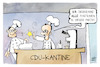 Cartoon: Merz übernimmt (small) by Kostas Koufogiorgos tagged karikatur,koufogiorgos,illustration,cartoon,merz,cdu,personal,kantine,job,küche,partei
