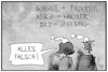 Cartoon: Merz und Bild (small) by Kostas Koufogiorgos tagged karikatur,koufogiorgos,illustration,cartoon,merz,bild,schwul,paedophil,interview,gleichung,zeitung,sexualität,kanzler,kanzlerkandidat