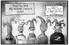 Cartoon: Politischer Aschermittwoch (small) by Kostas Koufogiorgos tagged karikatur,koufogiorgos,cartoon,illustration,aschermittwoch,verkleidung,kostüm,narren,politiker,partei,afd,cdu,csu,linke,spd,grüne,schlagabtausch,polemik,politik