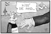 Cartoon: Pressefreiheit Österreich (small) by Kostas Koufogiorgos tagged karikatur,koufogiorgos,illustration,cartoon,österreich,pressefreiheit,polizei,bmi,innenministerium,handkuss