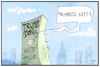 Cartoon: Promises kept (small) by Kostas Koufogiorgos tagged karikatur,koufogiorgos,illustration,cartoon,trump,niederlage,white,house,promises,kept,tower,präsident,usa,wahl