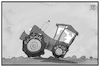 Cartoon: Reform der EU-Agrarpolitik (small) by Kostas Koufogiorgos tagged karikatur,koufogiorgos,illustration,cartoon,agrarreform,traktor,europa,eu,landwirtschaft,bauer,agrarbetrieb