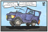 Cartoon: Schwedische Arbeitszeit (small) by Kostas Koufogiorgos tagged karikatur,koufogiorgos,illustration,cartoon,schweden,auto,arbeitszeit,reform,wirtschaft