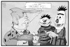 Cartoon: Sesamstrasse (small) by Kostas Koufogiorgos tagged karikatur,koufogiorgos,illustration,cartoon,trump,sesamstrasse,ernie,bert,usa,medien,kultur,waffen,förderung,rüstungsindustrie,fernsehsendung,kindersendung