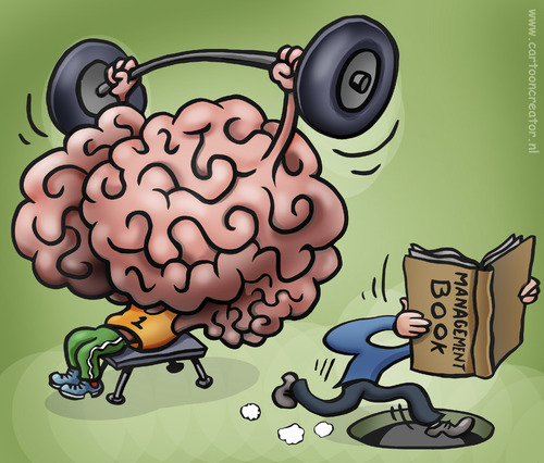 Cartoon Images Of Books. Cartoon: brains versus