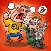 Cartoon: banker and EU (small) by illustrator tagged bank,banker,bail,out,eu,european,union,bonus,deaf,blind,angry,irritation,mad,ignorant,dumb,insensitive,salary,illustration,cartoon,satire,gag,wondering,reading,paper