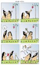 Cartoon: Adam und Eva (small) by JotKa tagged adam,eva,paradies,sünde,sündenfall,religion,bibel,mann,frau,beziehungen,erotik,apfel