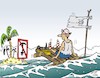 Cartoon: Ankern verboten (small) by JotKa tagged anker ankern seenot schiffbruch inselwitz seemann insel meer ozean