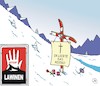 Cartoon: Leichtsinn (small) by JotKa tagged winter,schnee,schneefall,wetter,lawinen,skifahren,leichtsinn,risiko,natur,sperrung,alpen,schneekatastrophe