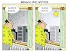 Cartoon: Mensch und Wetter (small) by JotKa tagged wetter,sonne,regen,hitze,kälte,wetterbericht,mensch,natur,sommer,winter