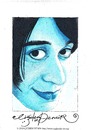 Cartoon: Woman in Blue (small) by CIGDEM DEMIR tagged cigdem,demir,woman,in,blue,portrait,cartoon,caricature